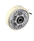 Beefy 50 Nm Magnetic Powder Brake With Hollow Shaft 24V DC 1000 RPM, side view of metal casing for tension control in material handling