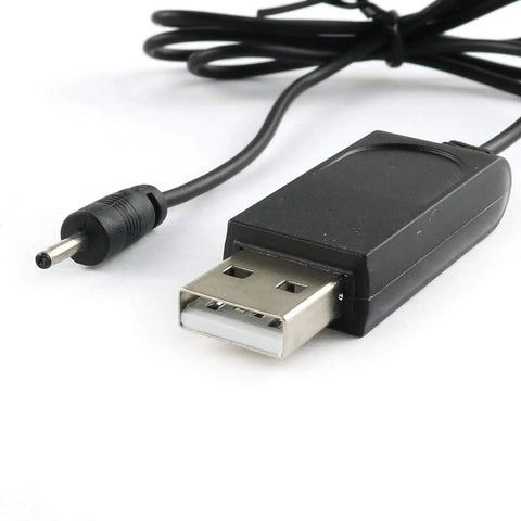USB Lithium Battery Charging Cable For Attop XT1 RC Drone Quadcopter And FPV WiFi Airplane Parts shown with connector and cable