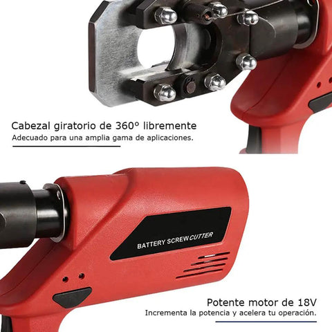 Battery Powered Hydraulic Cable Cutter 60KN Heavy-Duty Wire Cutting Tool For 40mm Copper Aluminum And Armored Cables