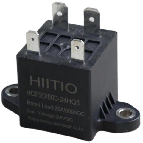 Heavy Duty 800V DC Relay Contactor 20A Rated for Solar EV Chargers, compact design with terminals.