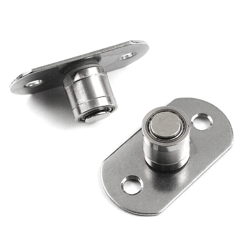 4 Piece Sliding Door Roller Guide Wheel Set with Stainless Steel Frame, showing 12mm diameter wheels and base plates