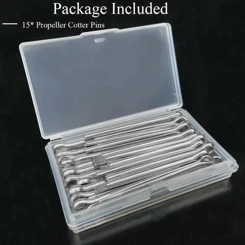 15 Pack Stainless Steel Marine Propeller Cotter Pins With Puller 304 Stainless Steel Wear Resistant And Rust Proof Easy To Use