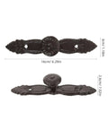 Vintage Cast Iron Drawer Pulls For Furniture Renovation And Dresser Hardware dimensions in centimeters and inches shown