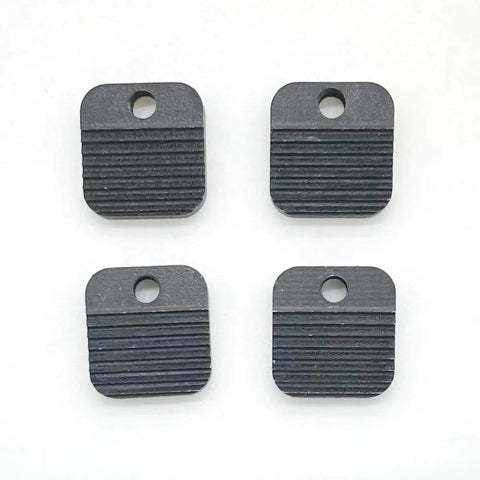 Tension Rack Plate Gripper Kit Replacement Set With Non Slip Plate And Feed Gear Plate For JD13 JD16 And V2 Battery Powered Plastic Strapping Tools Complete Repair Kit To Bring Back Tension And Seal, four black metal plates