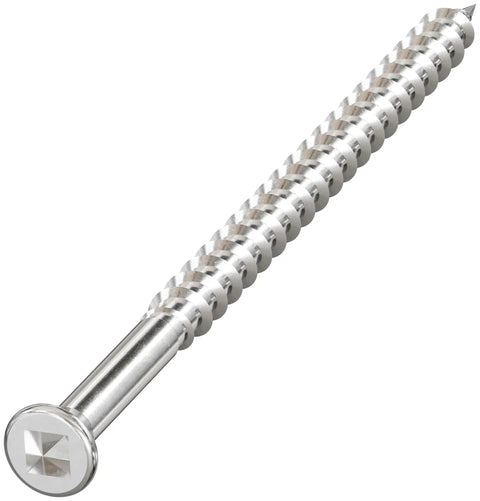 Heavy Duty Collated Trim Head Construction Screws Solid As A Rock Pro Grade Fasteners Three Inch 7 Gauge 305 Coating Square Drive One Thousand Count Tan Finish Exterior Deck And Siding Hardware Clean Finished Look
