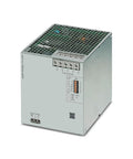 Super Solid Industrial Switching Power Supply 24Vdc 40 Amp Three Phase AC Input side view showing modular design and connections.