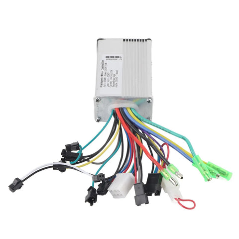 48V Brushless Motor Controller With LCD Display For Electric Vehicles High Efficiency Speed Control System with wiring harnesses.