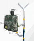 Manual Backpack Spreader Handheld Dispenser For Garden And Lawn Fertilizer And Manure 20L PVC Portable showing measurements