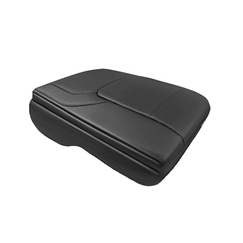 Dodge Ram Center Console Armrest Cover For 2019 To 2026 Ram 1500 2500 3500 Bucket Seat Only Vegan Leather Top View