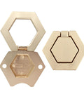 Two Pack Zinc Alloy Flush Mount Cabinet Pull Handles Gold Finish Flat Ring Style With 40mm Hole Distance And Screws Included