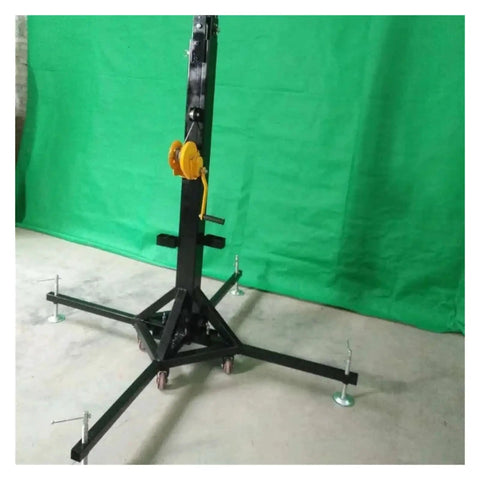 Heavy Duty Truss Tower Lift Six Meter Portable Mast With T Bar and pulleys for secure high altitude gear setup.