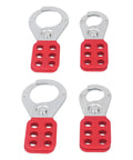 Lockout Hasp With 6 Hole Design For Industrial Gear Galvanized Steel With Nylon PA Handle 1 In And 1.5 In Jaw Padlockable Isolation Tool
