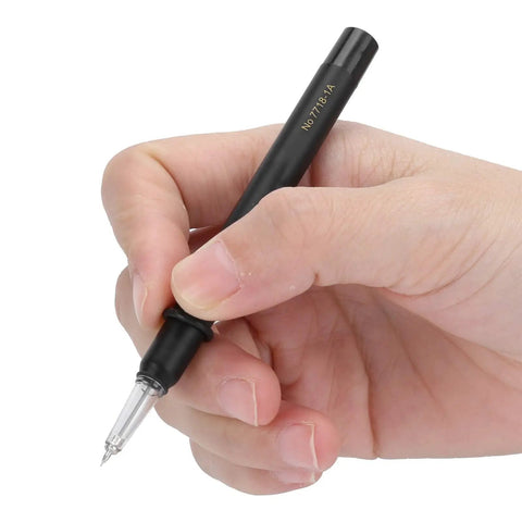 Hand holding Automatic Watch Oiler Pen For Pro Grade Watch Repair Self Oiling Tool To Lubricate Gear Train Reduce Friction