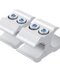 Tough as Nails Pipe Clamp Set for 19mm and 22mm Tubes with Locking Mechanism, aluminum alloy, textured surface
