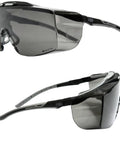 OTG Safety Goggles For Glasses Wearers With Smoke Tint Anti Fog Lenses UV400 Protection Impact Resistant Design Integrated Side Shields Lab Grade ANSI Z87.1 Plus Goggles