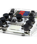 DIY DJ Mixer Kit For Beginners Teens Build Your Own DJ Board Learn Electronics Mix Tracks Add Effects Play Music Via SD Card Kid Friendly STEM Project That Feels Like Real DJing, clear acrylic case