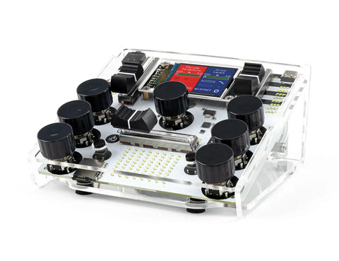 DIY DJ Mixer Kit For Beginners Teens Build Your Own DJ Board Learn Electronics Mix Tracks Add Effects Play Music Via SD Card Kid Friendly STEM Project That Feels Like Real DJing, clear acrylic case