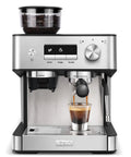 Next Level Espresso Machine With Built In Burr Grinder, 20 Bar Killer Coffee Maker For Homemade Cappuccinos brewing espresso shot