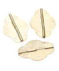 Antique Bronze Hinge Set For Small Cabinets And Boxes Gold Tone Wooden Box Hinge 46 By 35mm 4 Pack shown in gold tone finish