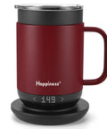 Smart Self Heating Coffee Mug With Precise Temperature Control And Marathon Battery Life Keep Your Daily Brew Piping Hot With This Rechargeable Travel Tumbler featuring a spill safe lid.