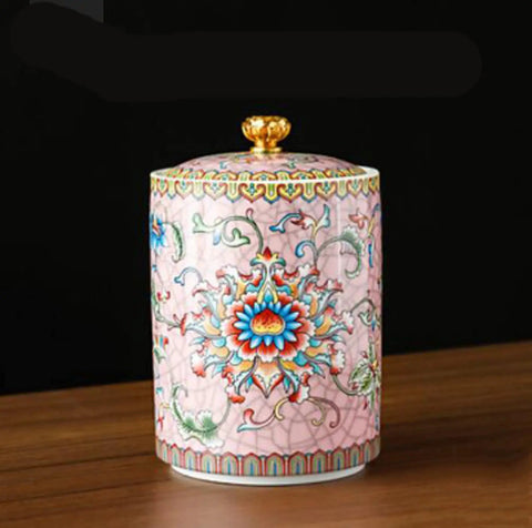 Premium Ceramic Tea And Coffee Canisters Keep Your Daily Stash Locked Down With True Airtight Sealed Lids, vintage design.
