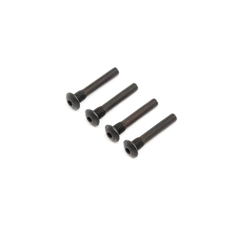 Outer Hinge Pin Screws Set Of 4 For Super Baja Rey RC Car Replacement Parts Durable Aluminum Pins For Strong Steering Easy Install And Perfect Fit High Quality Upgrade For Reliable Performance, 4 black screws