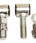 Garage Built Eight Piece 4 Link Rod End Kit With Three Quarter Sixteen Threading Dead Tight Poly Bushings And Crush Sleeves features two aluminum rod ends.