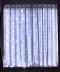 White Short Curtain Lights For Small Window 3.3x5Ft Fairy Lights With Timer And 8 Clips Battery Powered 96 LED String Lights For Indoor Outdoor Weddings Party Garden Wall Decor