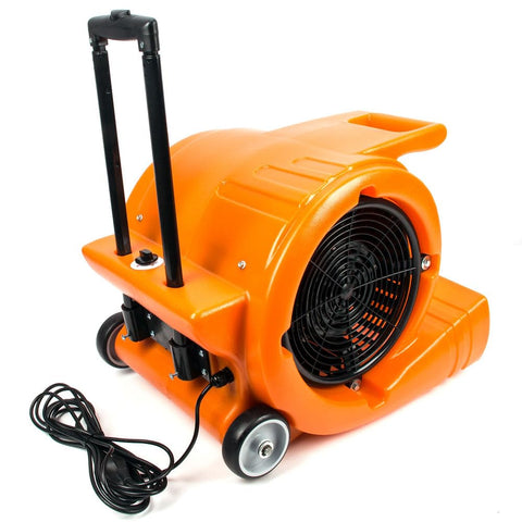 Powerful 3 Speed Air Mover With 1.3HP Motor Delivers 5000 CFM For Quick Carpet Drying, Workhorse Floor Blower For Janitorial Use