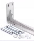 Heavy Duty Stainless Steel Countertop Brackets Built Tough As Nails For Wall Mount Floating L Shape Shelving with install hardware.