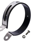 Alloy Steel Universal Motorcycle Exhaust Clamp Clip Hanger For Most Motorcycles Scooters And Mopeds 4.5 Inch Inner Diameter Bracket