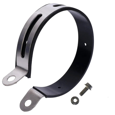 Alloy Steel Universal Motorcycle Exhaust Clamp Clip Hanger For Most Motorcycles Scooters And Mopeds 4.5 Inch Inner Diameter Bracket