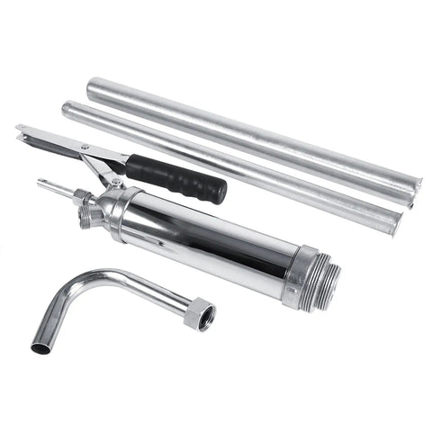 Jiawu Hand Operate Lever Drum Pump For Oil Transfer With Self Adjusting Nozzle Heavy Duty Manual Fluid Dispenser Versatile Suction Tube Fast Efficient Pumping Solution Gadget