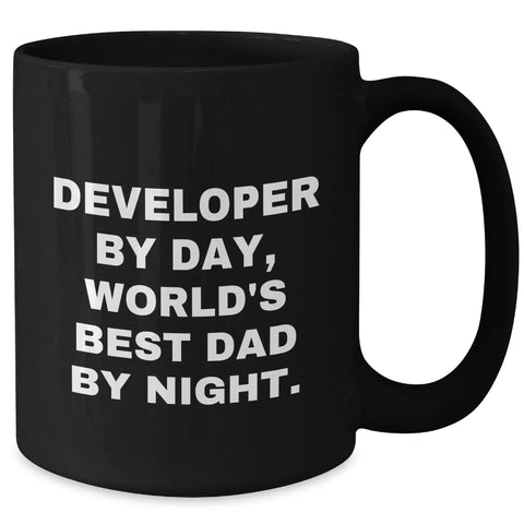 The Legendary Developers Brewing Station Dope Black Coffee Mug With Killer Coding Typography legit top pick for programmers showing humorous text.
