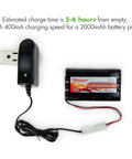9.6V NiMH NiCd RC Battery Charger With 400mA AC Plug And Standard Tamiya Connector For 8S Packs Easy Plug And Play