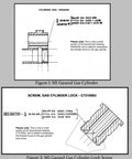 M1 Garand drawing showing Heavy Duty Black Steel Gas Cylinder Screw for M1 Garand Rifle with specifications.