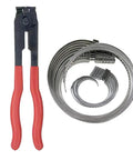 CV Joint Axle Boot Clamp Pliers Kit With 20Pcs Stainless Steel Universal Adjustable Axle Boot Bands For CV Joints Drive Axle Shaft Crimp Clamps