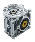 Round Flange Worm Gearbox Reducer For Industrial Use With 30 To 80 To 1 Ratios Input Options 14mm 19mm 24mm And 25mm Output Shaft Fits 90B5