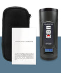 Easy Use Sound Level Calibrator For One Inch And One Half Inch Mics With LCD Display, 94 dB And 114 dB Digital Calibrator shown with case