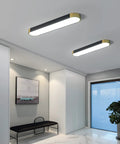 Modern Acrylic Linear LED Ceiling Light with Remote Control 36W 2160 Lumens installed in a hallway