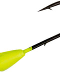 Tungsten Darter Jighead 1/32oz Chartreuse For Trout Fishing With Barbed Back To Lock In Plastics, Delivers Tight Darting Action