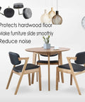 40 Piece Round Heavy Duty Nail On Anti Sliding Felt Pads For Furniture Chairs Tables Leg Floor Protectors, chairs and table