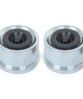 Two Sets Of 4 On 4 Inch Trailer Hub Kit With 1 Inch BT8 Spindle And Bearing Kit Includes Two Idler Hubs With Lug Nuts Rated To 1250 Lbs Per Hub