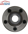 Front view of Front Wheel Hub And Bearing Assembly For RWD Dodge Charger 2006 To 2014, 5 lug, ABS compatible