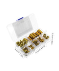 50 Piece Carbon Steel Thread Repair Kit With Self Tapping Thread Inserts For Quick Pro Grade Repairs And Easy Installation For Professionals And DIY Enthusiasts in clear case