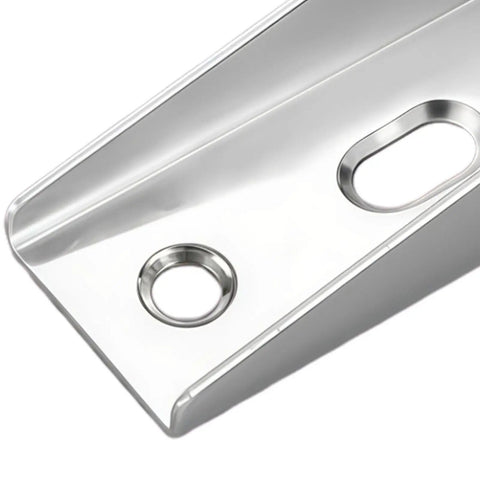 Close-up of heavy duty gate support wheel adjustable bracket for sliding gates and barn doors installation.