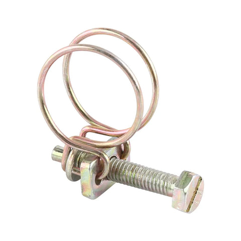 Heavy Duty Adjustable Pipe Clamps 10 Piece Set Zinc Plated Steel Tube Hose Clamp Fasteners Featuring Slick Quick Turn Adjustment With Killer Double Wire Grip For Plumbing Runs