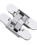Invisible Cross Hinge 180 Degree Concealed Folding Door Hinge For Cabinets And Cupboards Adjustable Silver Hardware Hidden Door Hinge With Full Range Motion And Smooth Operation