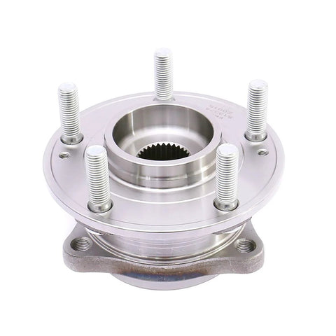 Front view of a Front Wheel Bearing Hub Assembly Set For 2015 To 2019 Hyundai Sonata 2016 To 2020 Hyundai Tucson OEM Grade Replacement