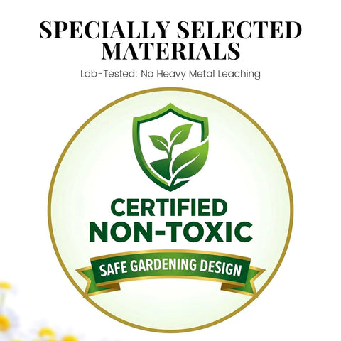 Certified non-toxic safe gardening design seal for Heavy Duty Raised Garden Bed With Legs 48 By 24 By 32 Inches Galvanized Elevated Planter Box